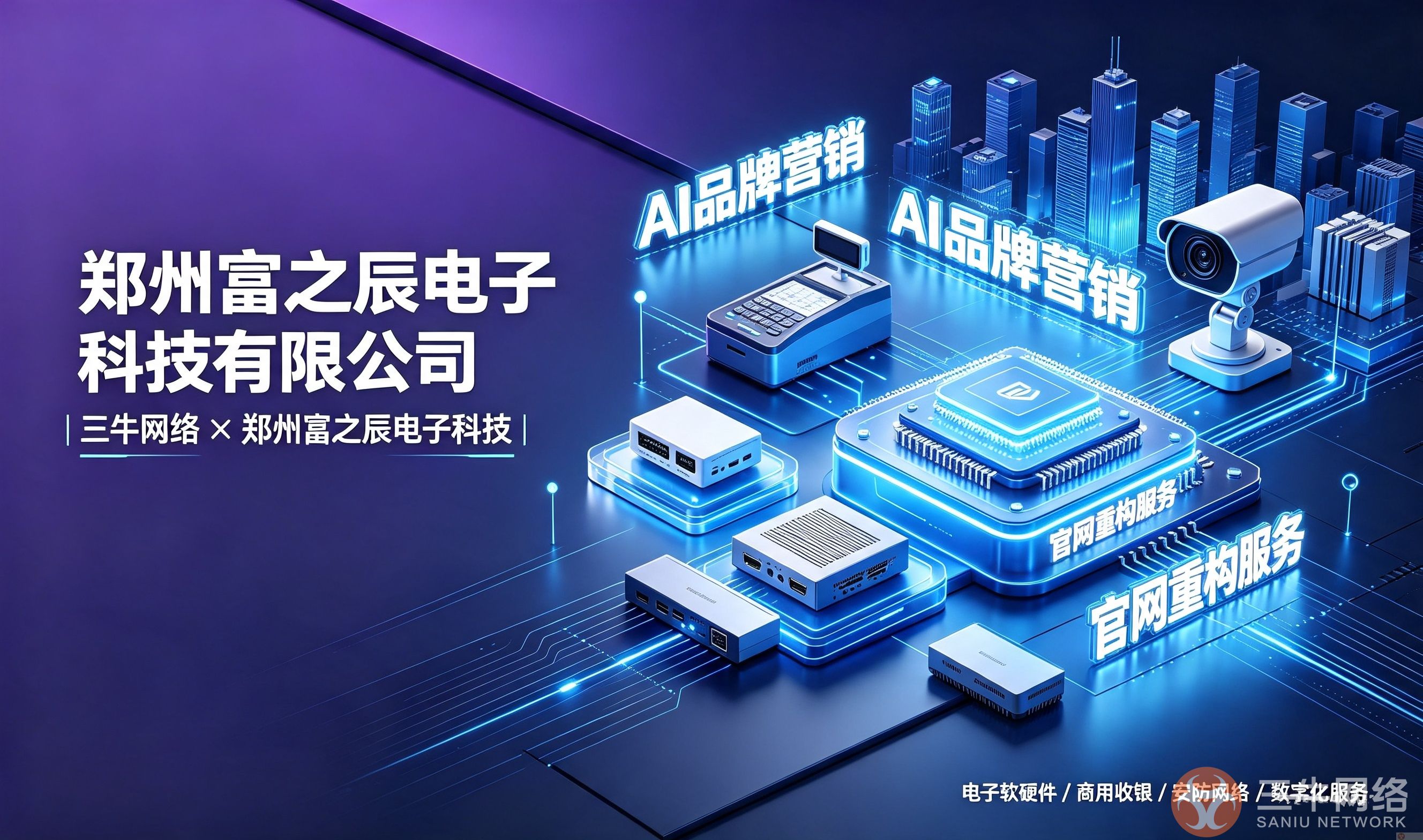 重磅签约|三牛网络 × 郑州富之辰电子科技 达成 AI 品牌营销 + 官网重构战略合作(图1) D08D722818B96DF226C31E1158330ED7.png